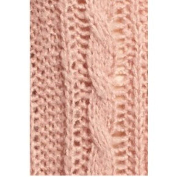 Pam & Gela Cold Shoulder Cable Knit Sweater - Picture 8 of 10